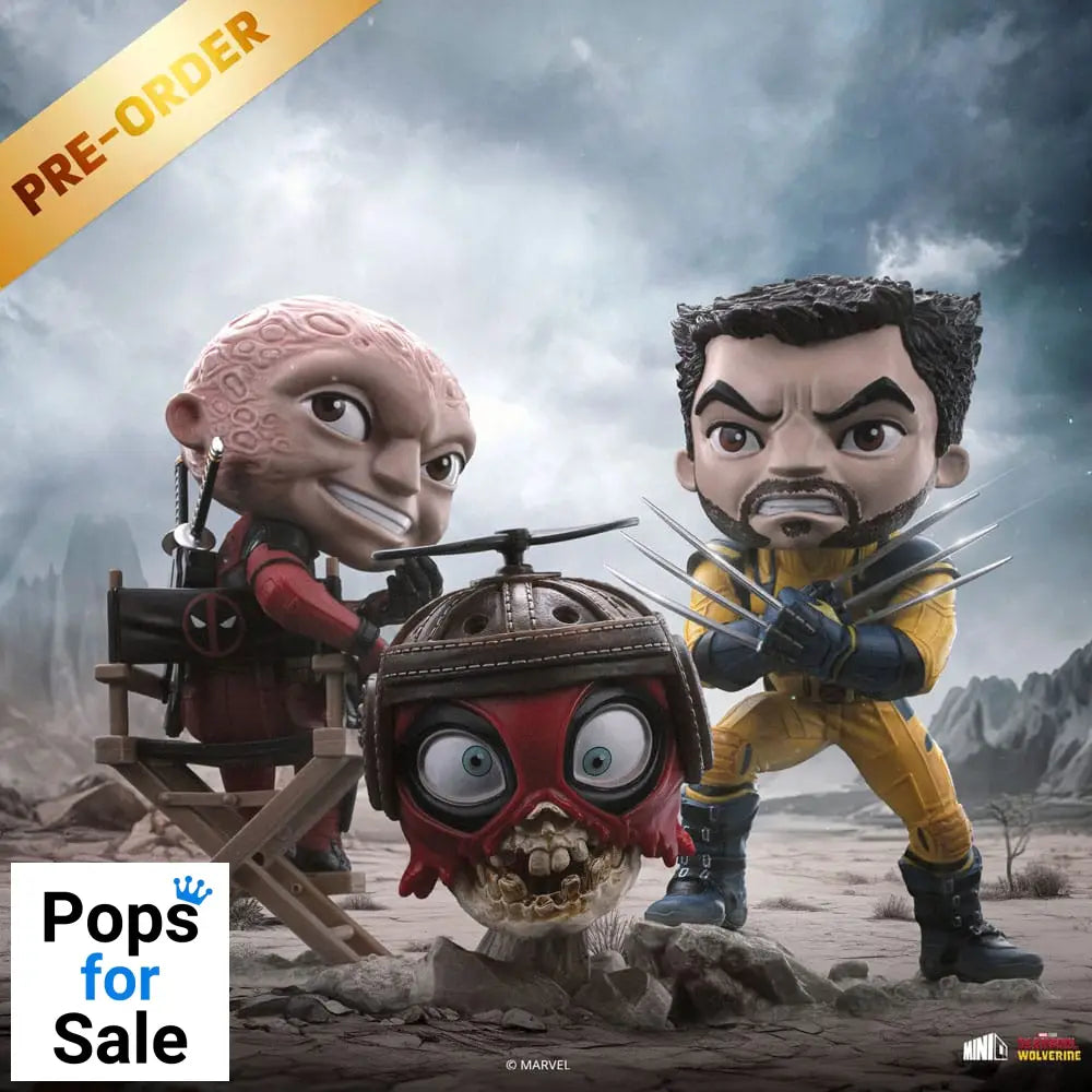 Deadpool & Wolverine Mini Co. PVC Figure Deadpool and Wolverine set Unmasked 14 cm