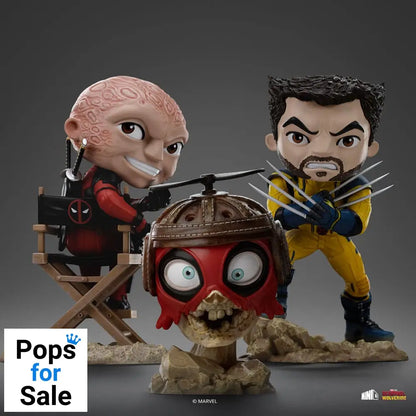 Deadpool & Wolverine Mini Co. PVC Figure Deadpool and Wolverine set Unmasked 14 cm