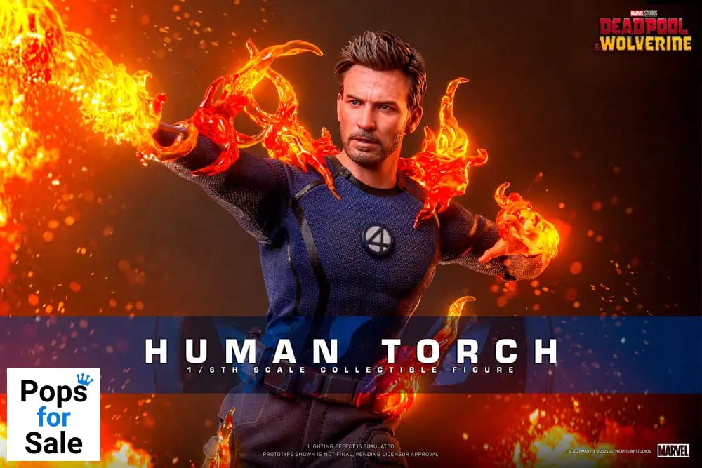 Deadpool & Wolverine Movie Masterpiece Action Figure 1/6 Human Torch 31 cm