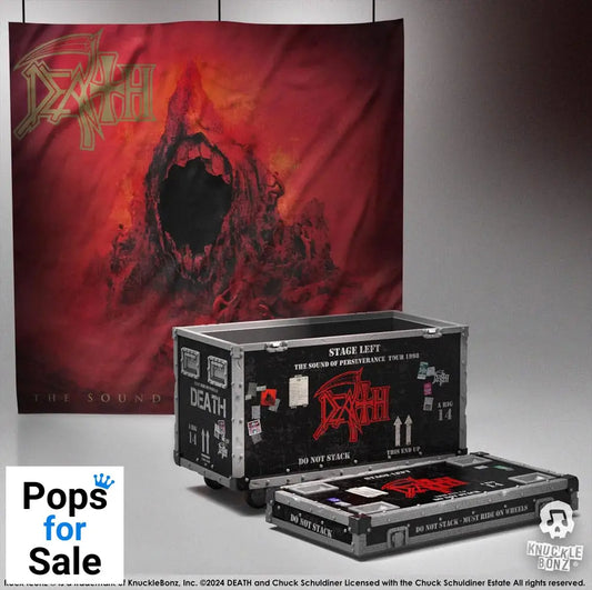 Death Rock Ikonz On Tour Road Case Statue + Stage Backdrop Set The Sound of Perseverance Tour 1998