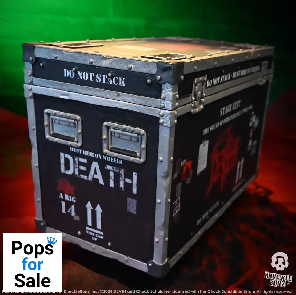 Death Rock Ikonz On Tour Road Case Statue + Stage Backdrop Set The Sound of Perseverance Tour 1998