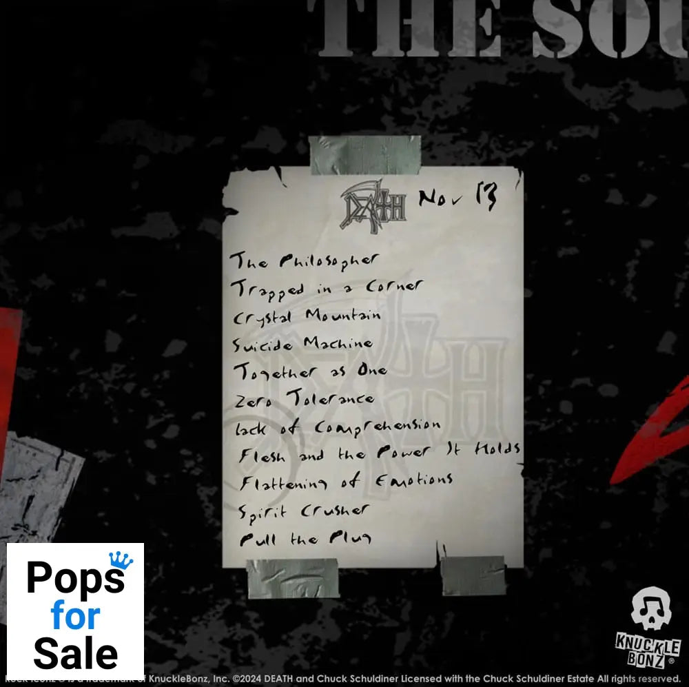 Death Rock Ikonz On Tour Road Case Statue + Stage Backdrop Set The Sound of Perseverance Tour 1998