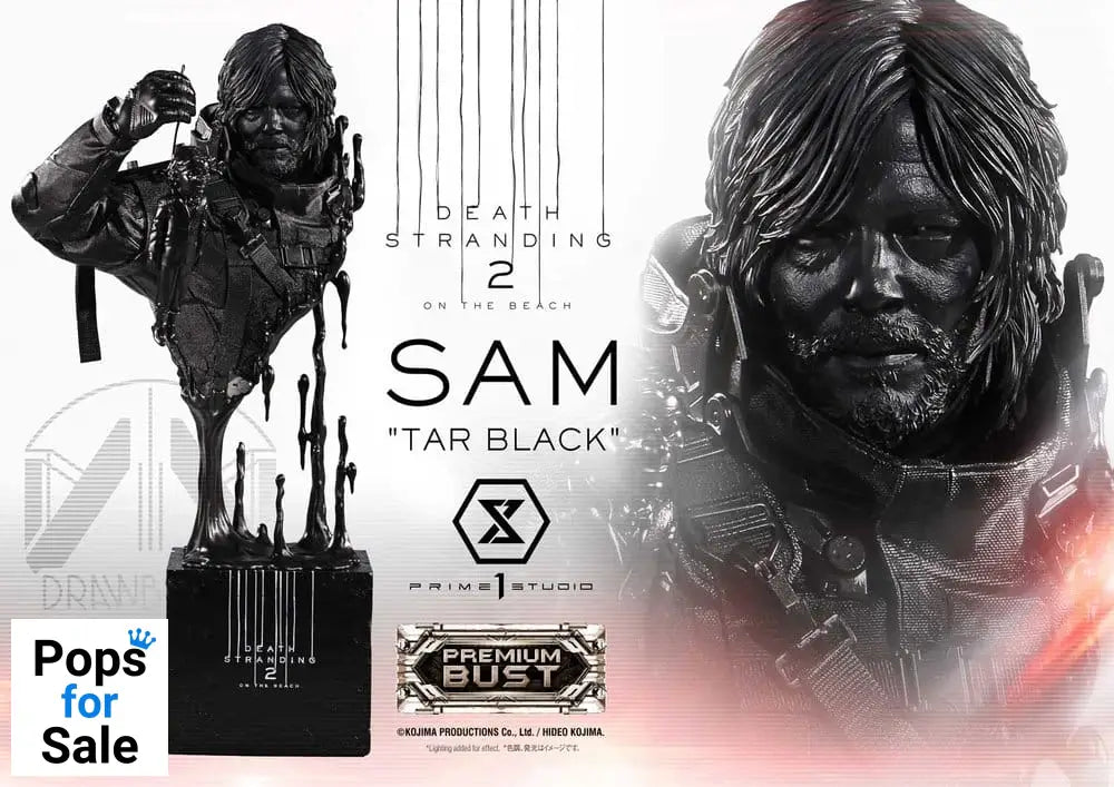 Death Stranding 2: On the Beach Premium Bust 1/3 Sam Tar Black 44 cm