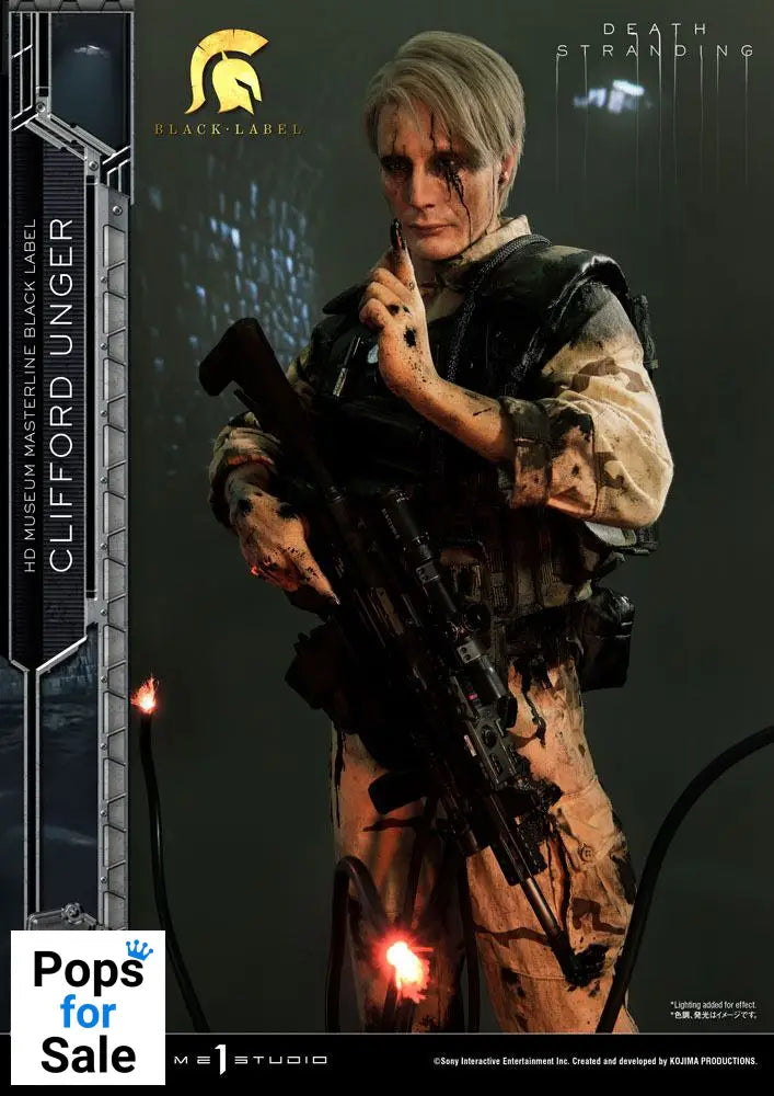 Death Stranding Statue 1/2 Clifford Unger Black Label 103 cm