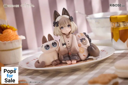Decorated Life Collection PVC Statue Tea Time Cats x Siamese Cat Azuki-san Friendship Collaboration Exclusive Set 18 cm