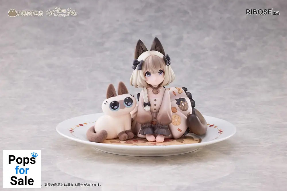 Decorated Life Collection PVC Statue Tea Time Cats x Siamese Cat Azuki-san Friendship Collaboration Exclusive Set 18 cm
