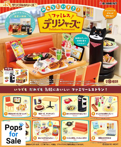 Delishers Restaurant Mini Figures Blind Box Display (8) Mini-figures,Blind Boxes