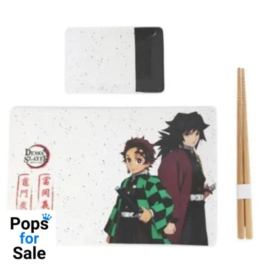 Demon Slayer Ceramic Sushi Set with Chopsticks Tanjiro & Giyu Kitchen- and Tableware