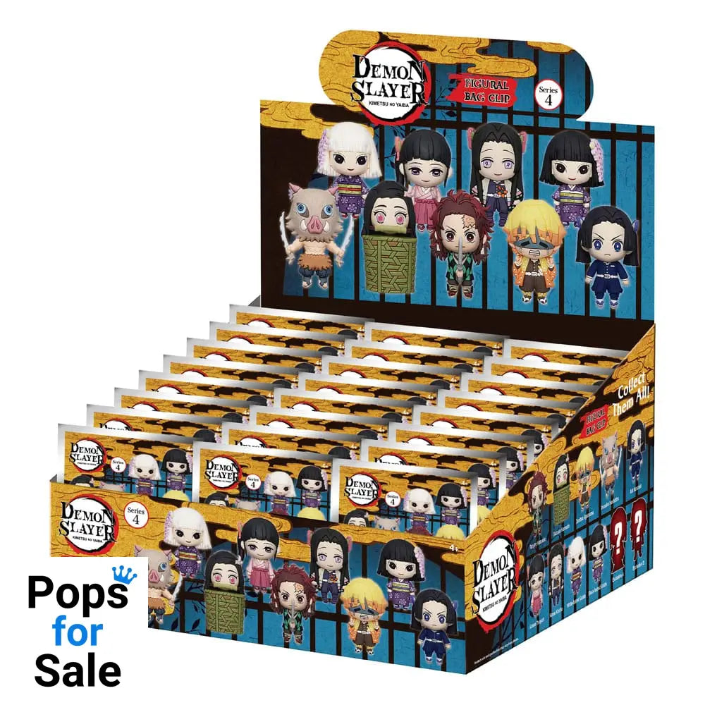 Demon Slayer: Kimetsu no Yaiba 3D PVC Bag Clips Series 4 Display (24)