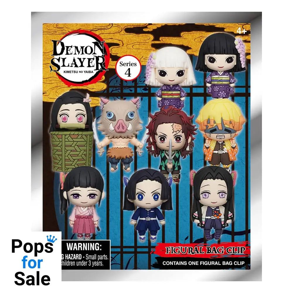 Demon Slayer: Kimetsu no Yaiba 3D PVC Bag Clips Series 4 Display (24)