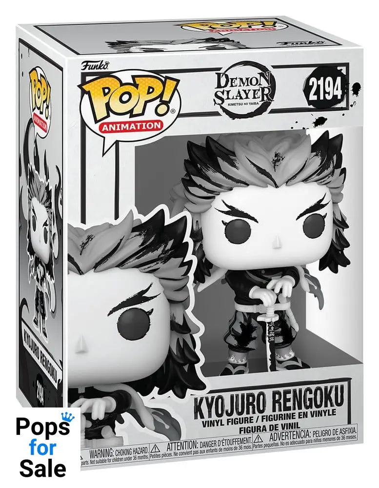 Demon Slayer: Kimetsu no Yaiba POP! Animation Vinyl Figures Rengoku(Sumi-Ink) 9 cm