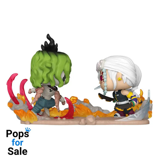 Demon Slayer: Kimetsu no Yaiba POP Moments Vinyl Figures Tengen Vs Gyutaro 9 cm