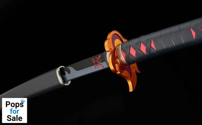 Demon Slayer: Kimetsu no Yaiba Proplica Replica 1/1 Nichirin Sword (Tanjiro Kamado) Kyojuro Rengoku´s Sword Gueard Ver. 88 cm