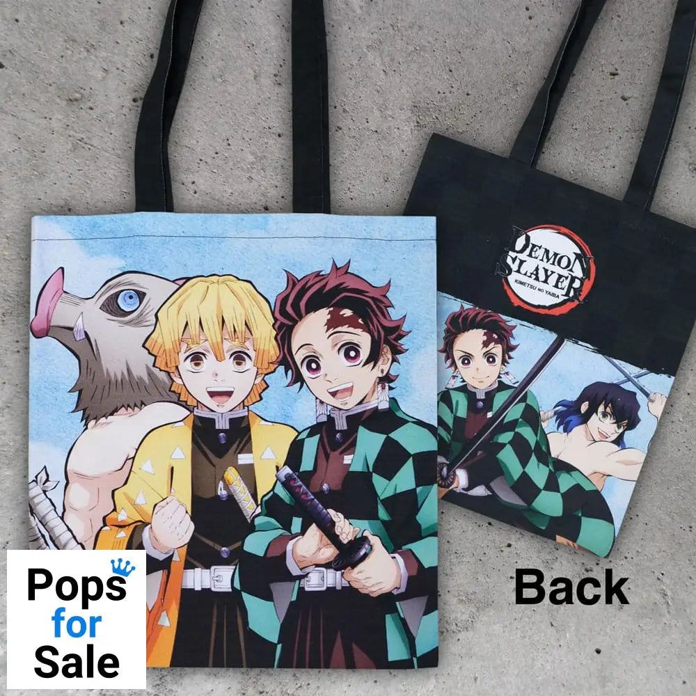 Demon Slayer: Kimetsu no Yaiba Tote Bag Inosuke, Zenitsu, Tanjiro