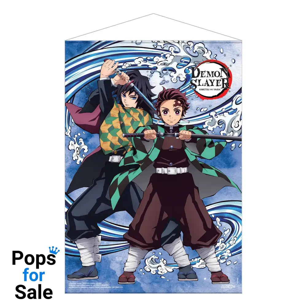 Demon Slayer: Kimetsu no Yaiba Wallscroll Tanjiro Kamado and Giyu Tomioka Water Breathing 50 x 70 cm Posters &