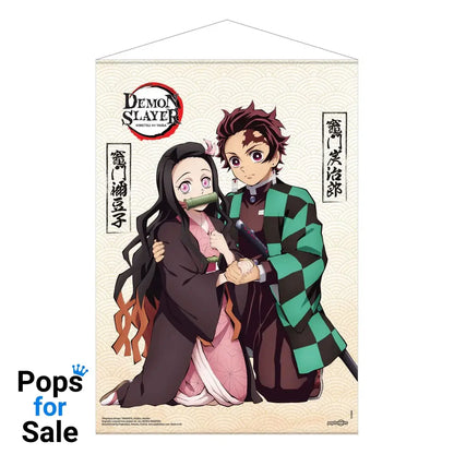 Demon Slayer: Kimetsu no Yaiba Wallscroll Tanjiro & Nezuko Kamado 50 x 70 cm