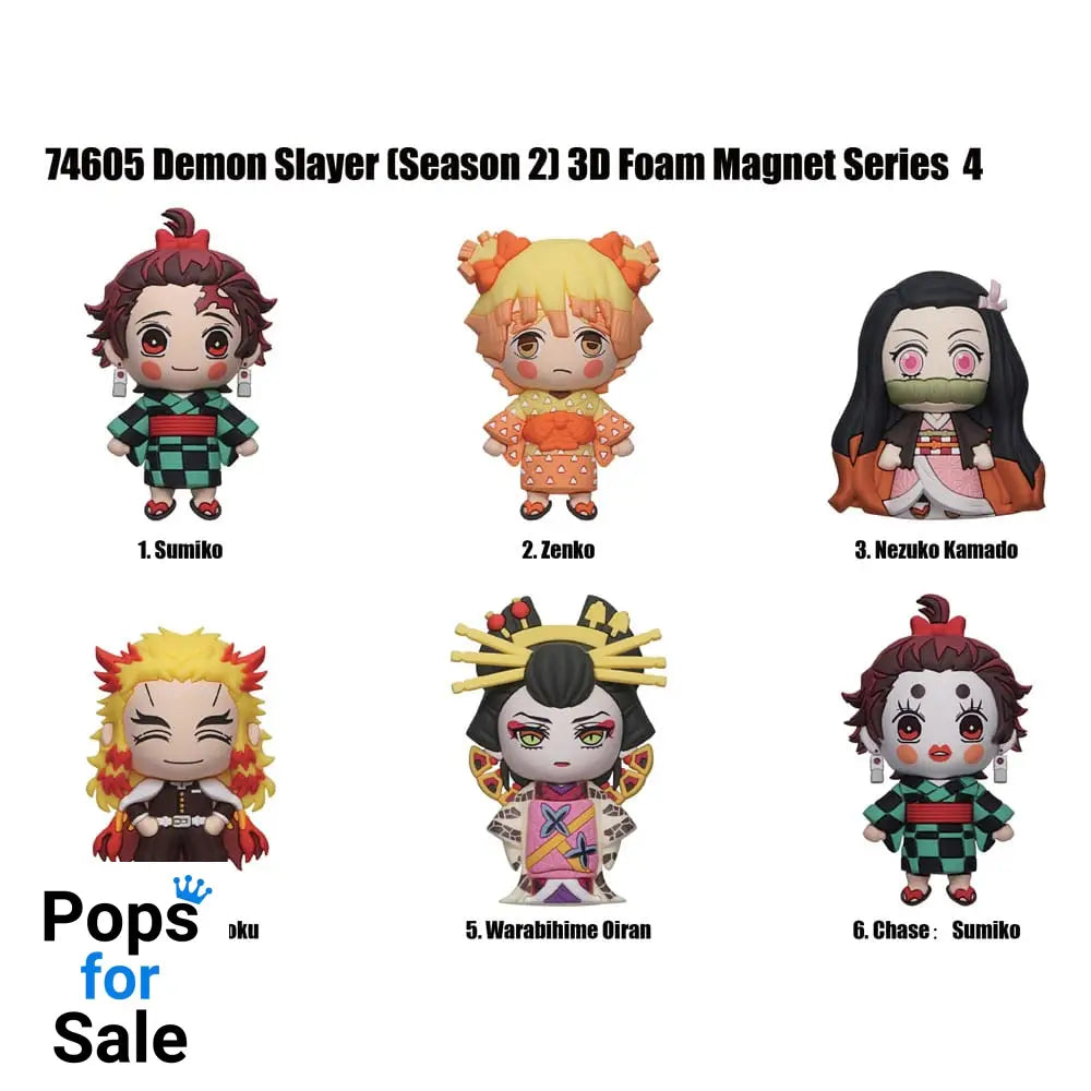 Demon Slayer Magnets blind pack  Series 4 Display (12)