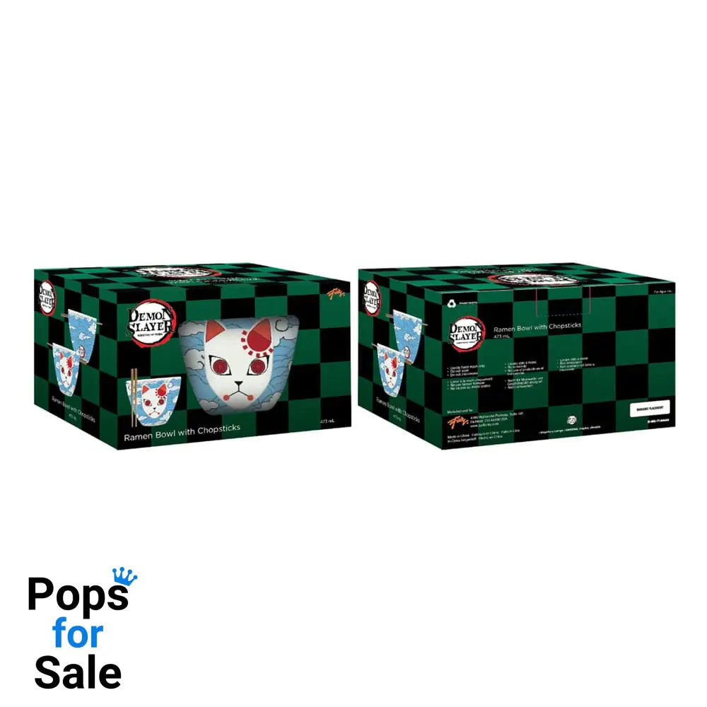 Demon Slayer Ramen Bowl with Chopsticks Tanjiro Mask 473 ml