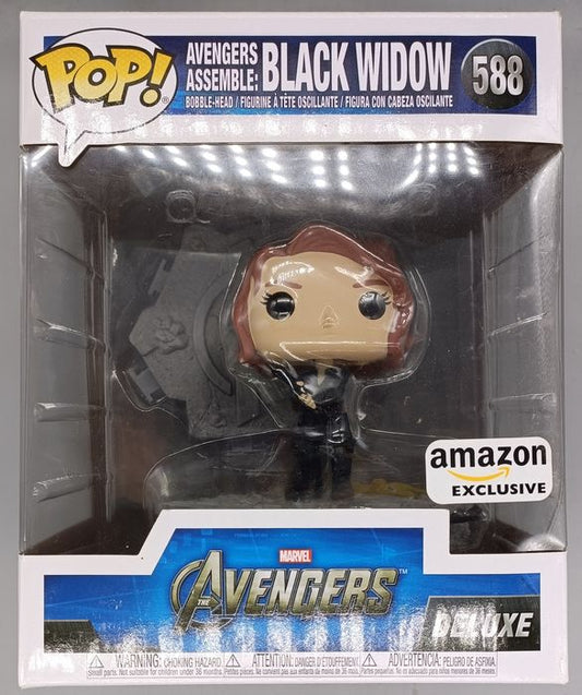 588 Avengers Assemble: Black Widow Deluxe Marvel Funko POP - Box Damaged