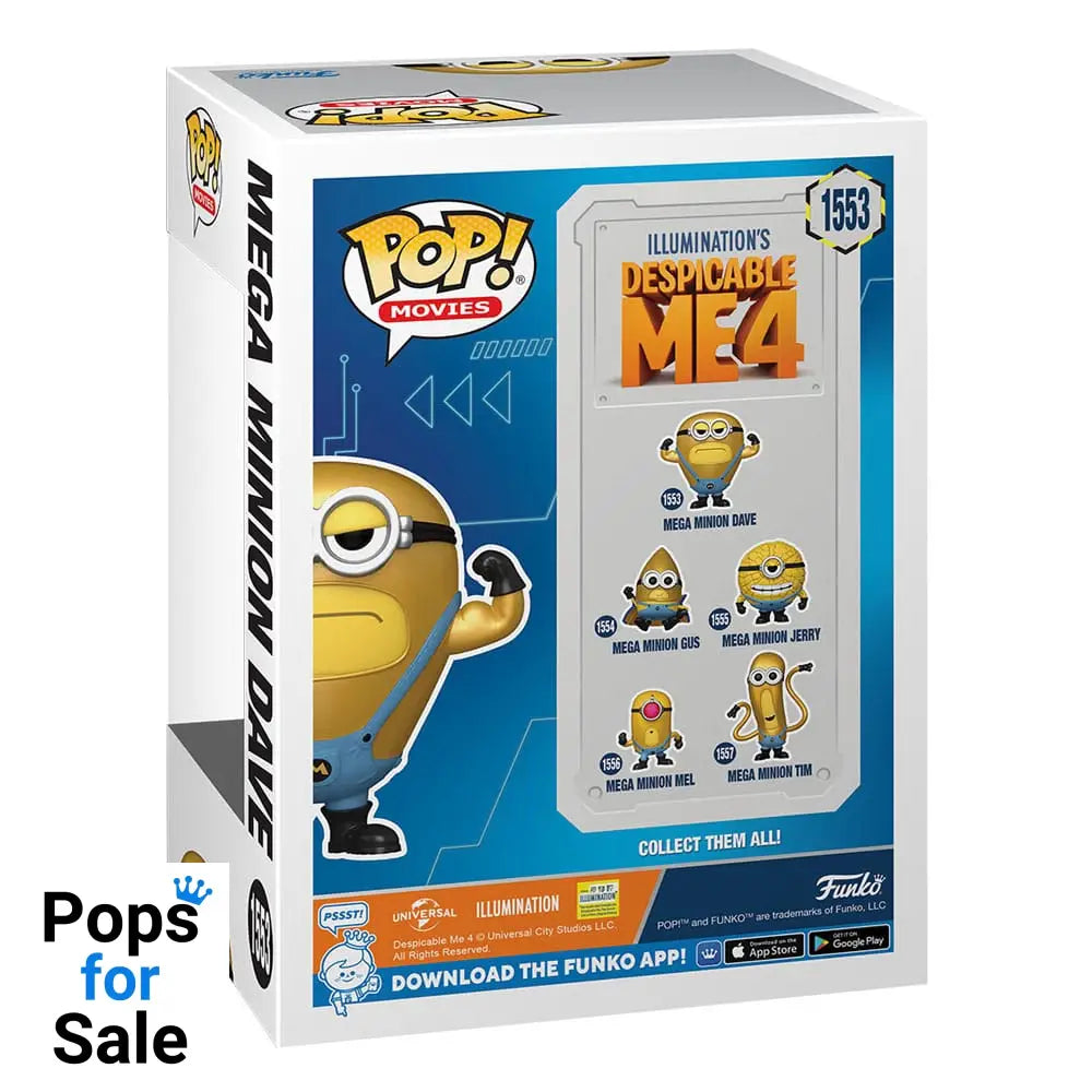 Despicable Me 4 POP! Movies Vinyl Figure Super Dave 9 cm