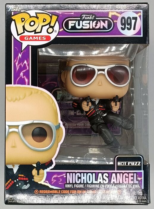 Hot Fuzz Funko POP 997 - Nicholas Angel - Hot Fuzz - Funko Fusion Funko ...