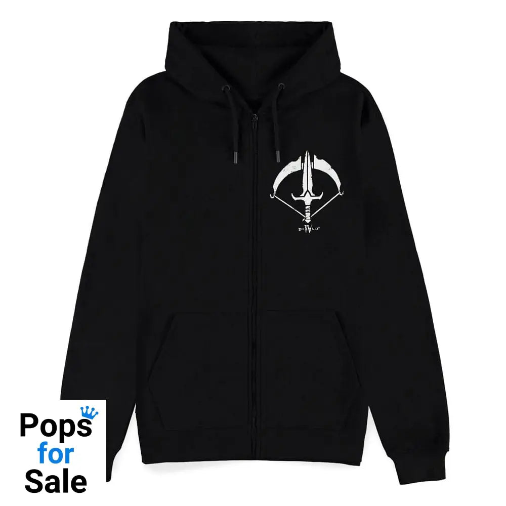 Diablo IV Zipper Hoodie Sweater Rouge Sigil Size M