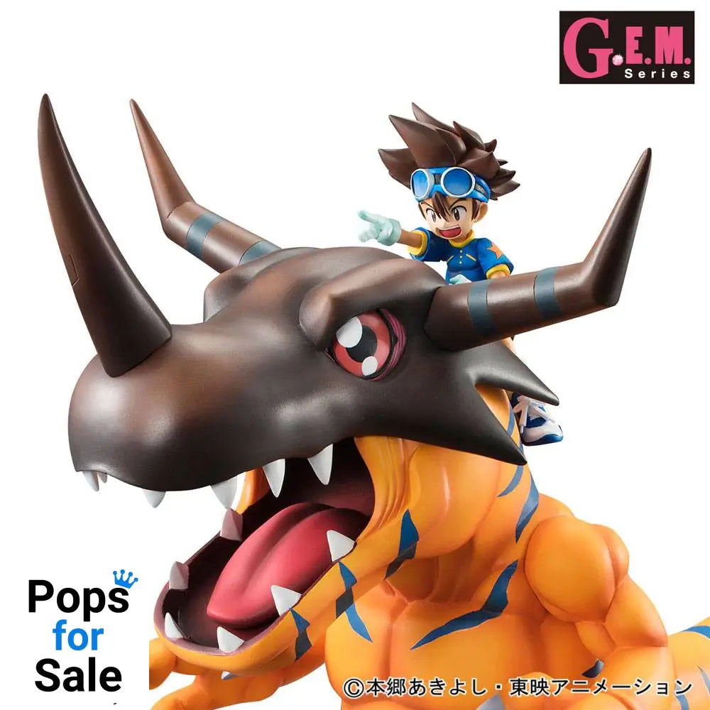 Digimon Adventure G.E.M. Series PVC Statue Greymon & Taichi 25 cm