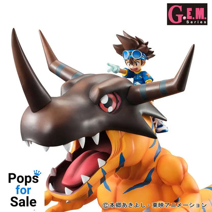 Digimon Adventure G.E.M. Series PVC Statue Greymon & Taichi 25 cm