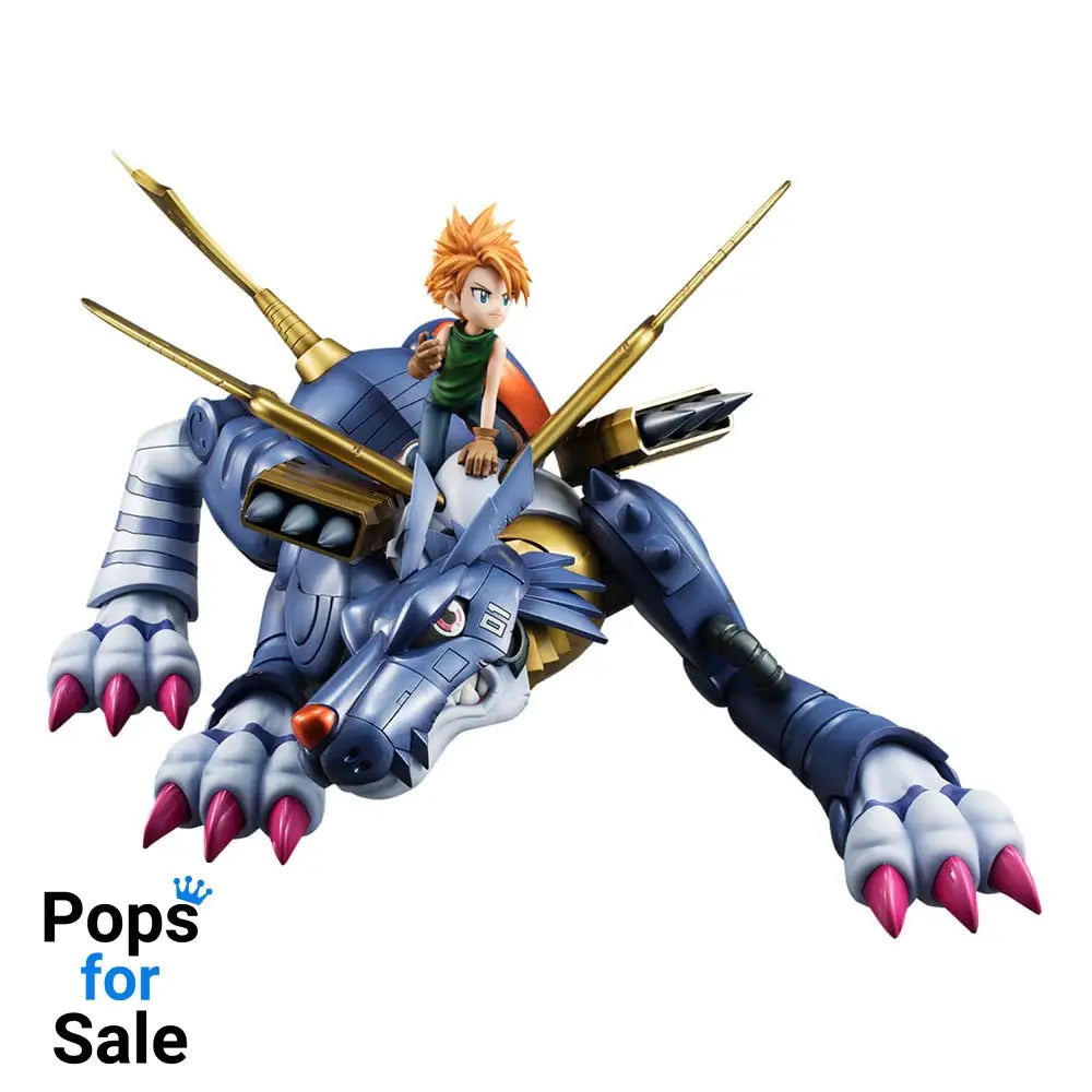 Digimon Adventure Precious G.E.M. Series PVC Statue Metal Garurumon & Ishida Yamato 30 cm Statues