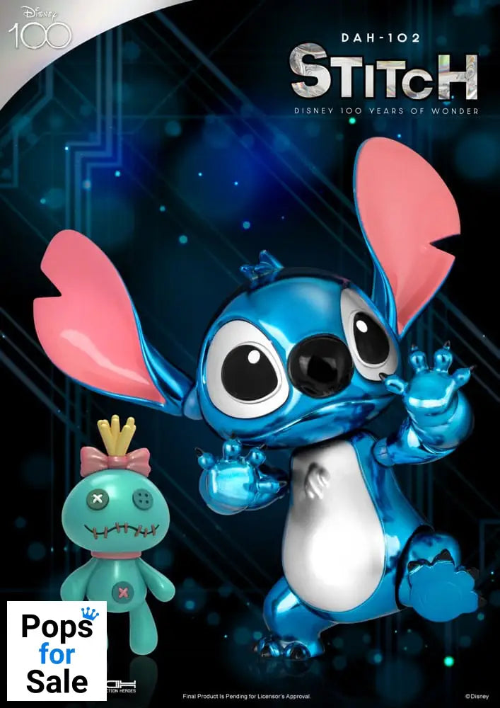 Disney 100 Years of Wonder Dynamic 8ction Heroes Action Figure 1/9 Stitch (Lilo & Stitch) 16 cm