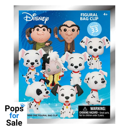 Disney 3D PVC Bag Clips 101 Dalmations Series 33 Display (24)