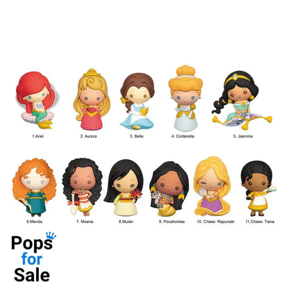 Disney 3D PVC Bag Clips Ultimate Princess Series 31 Display (24)