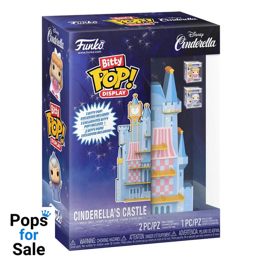 Disney Bitty POP! Display with 2 Vinyl Figures Cinderella's Castle