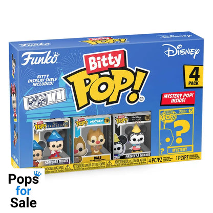 Disney Bitty POP! Vinyl Figure 4-Pack Sorcerer Mickey 2,5 cm