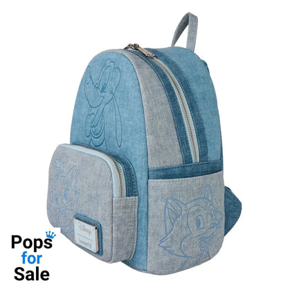 Disney by Loungefly Backpack Mini Faux Denim Dogs & Cats