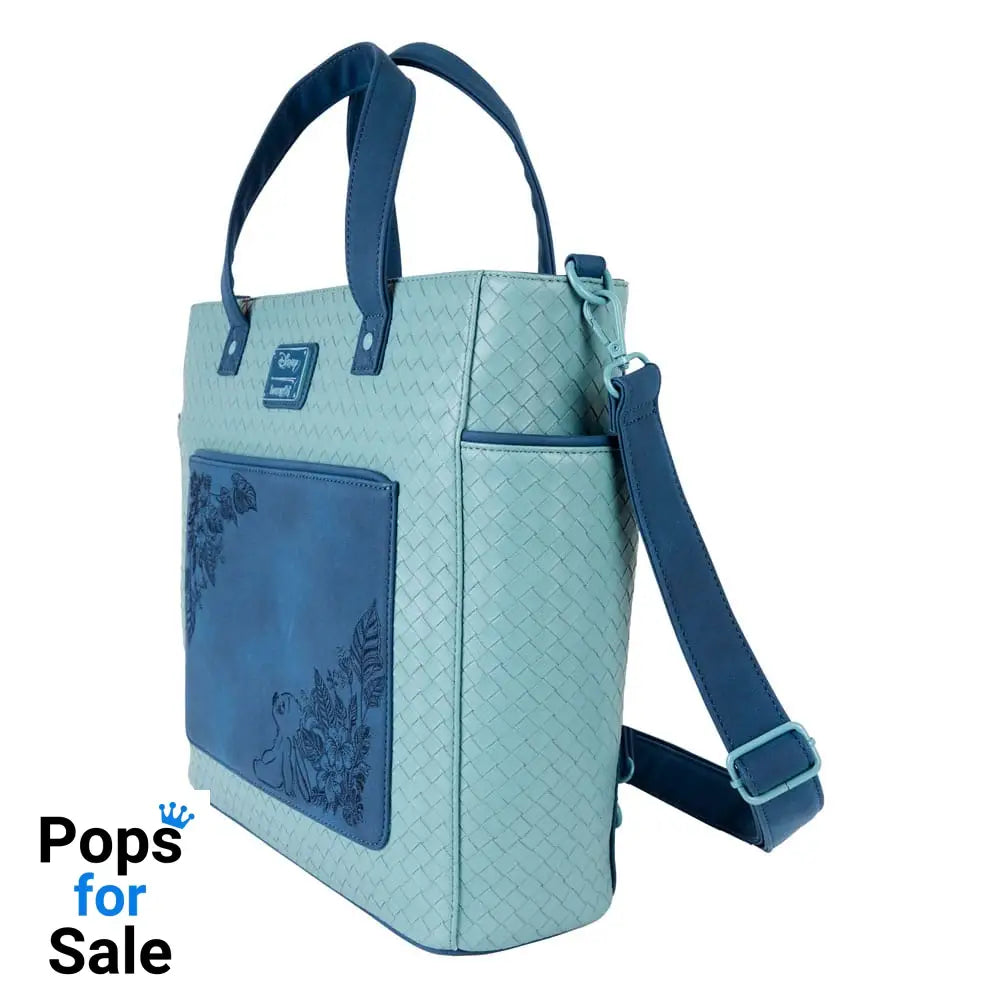 Disney by Loungefly Canvas Tote Bag Convertible Stitch Embroidered