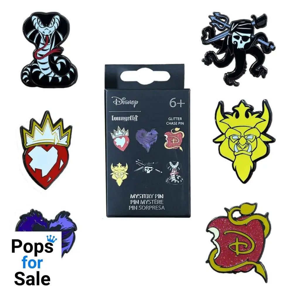 Disney by Loungefly Enamel Pins Blind Box Descendants Assortment (12) Pins & Brooches,Blind Boxes