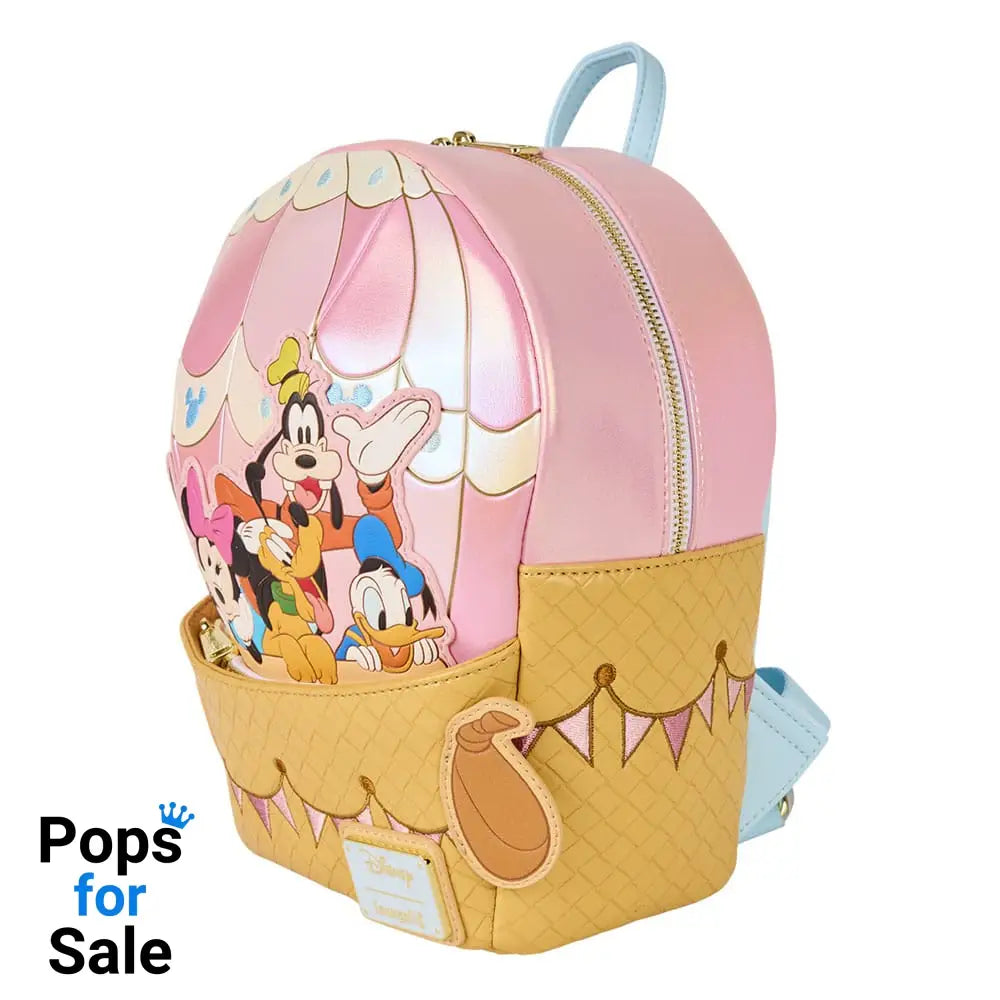 Disney by Loungefly Mini Backpack Mickey & Friends Figural Hot Air Balloon NEW