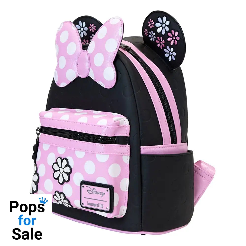 Disney By Loungefly Mini Backpack Minnie Floral Rock The Dots Presale