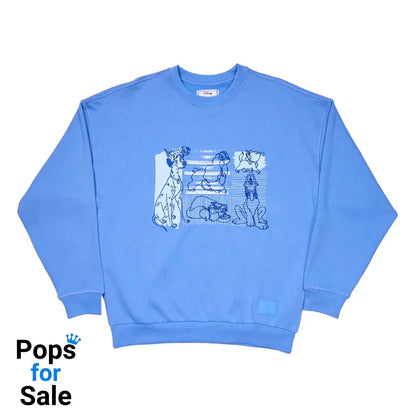 Disney by Loungefly Sweatshirt Unisex Dogs & Cats Oversized Crewneck Size L Sweaters