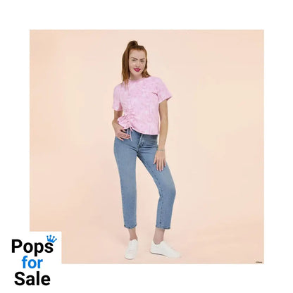 Disney by Loungefly Tee T-Shirt Unisex Hannah Montana Shirred Hem Size L