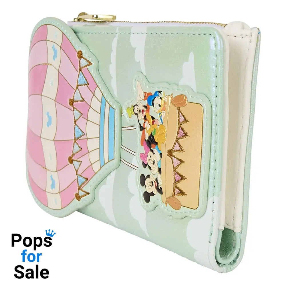 Disney by Loungefly Wallet Mickey & Friends Hot Air Balloon NEW