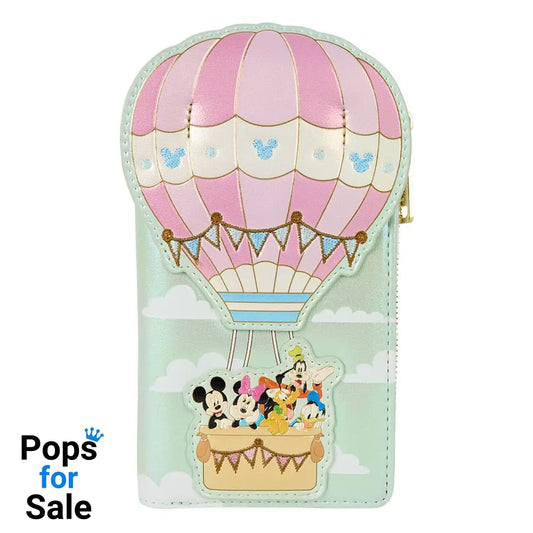 Disney by Loungefly Wallet Mickey & Friends Hot Air Balloon NEW