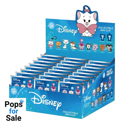 Disney Cats 3D Foam Bag Clips Series 69 Display (24) Keyrings,Blind Boxes
