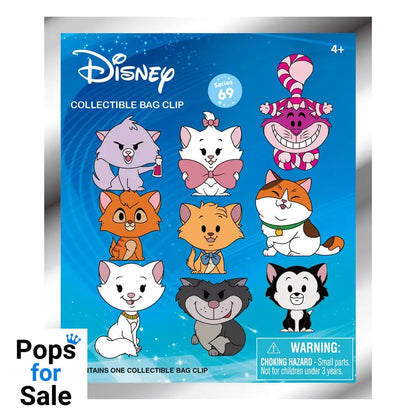 Disney Cats 3D Foam Bag Clips Series 69 Display (24)