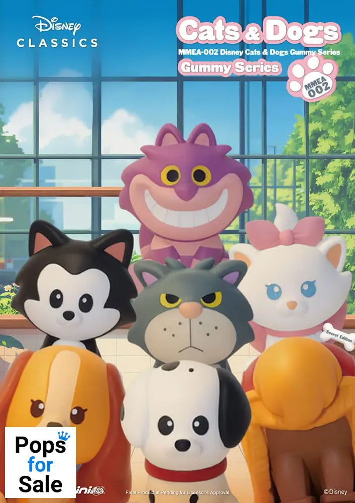 Disney Cats & Dogs Mini Egg Attack Blind Box Figures Gummy Series 3 cm Assortment (24)