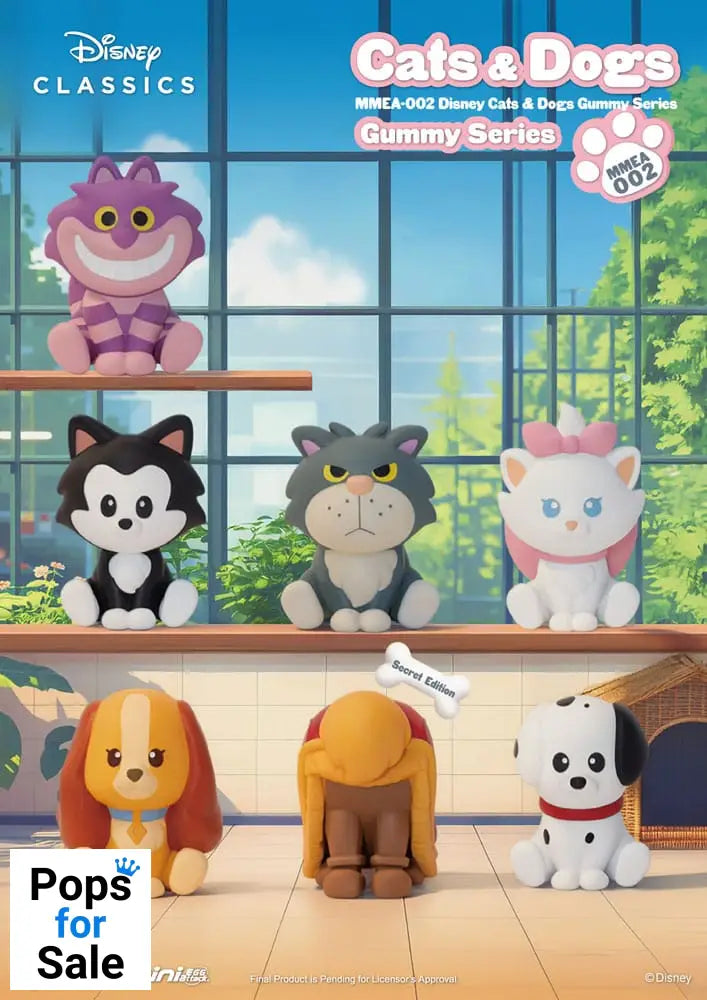 Disney Cats & Dogs Mini Egg Attack Blind Box Figures Gummy Series 3 cm Assortment (24)