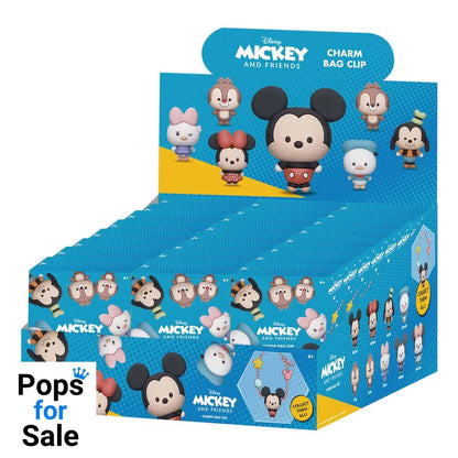 Disney Charm 3D PVC Bag Clips Mickey & Friends Display (24)