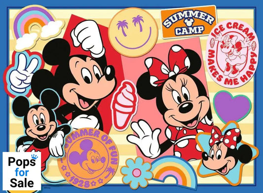Disney Children's Jigsaw Puzzle XXL On the road with Mickey and Minnie (200 pieces)
