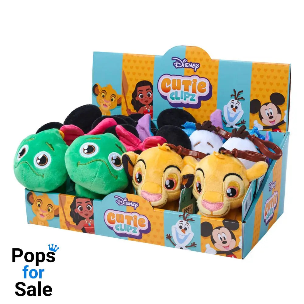 Disney Cutie Clipz Plush Keychains Assortment (12)